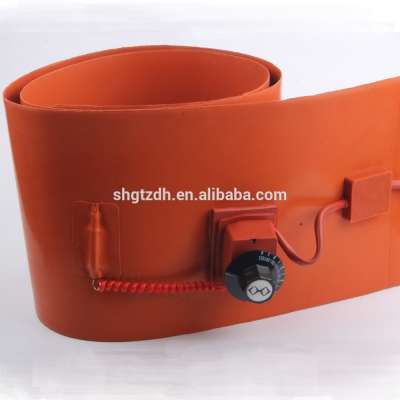 customized 12v customized Electric Silicone Rubber Heating Mat with 3M glued temperture sensor