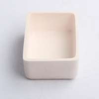 High purity long working life high hardness high temperature rectangle boat alumina crucible